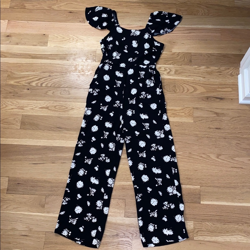 Loft floral jumpsuit size XS